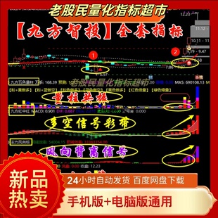 九方智投短线战法主力风向吸筹共振多空背离全套指标手机电脑通用