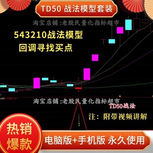 543210指标战法回调寻找买点某音比较火的通达信TD50战法公式模型