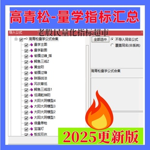高青松量学大讲堂量学量柱量线股票炒股实战擒牛指标公式学习汇总