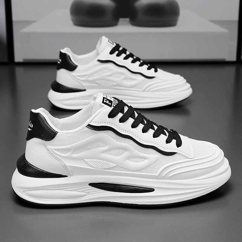 夏季男鞋新款透气网面小白鞋子男韩版潮流百搭运动鞋休闲老爹潮鞋