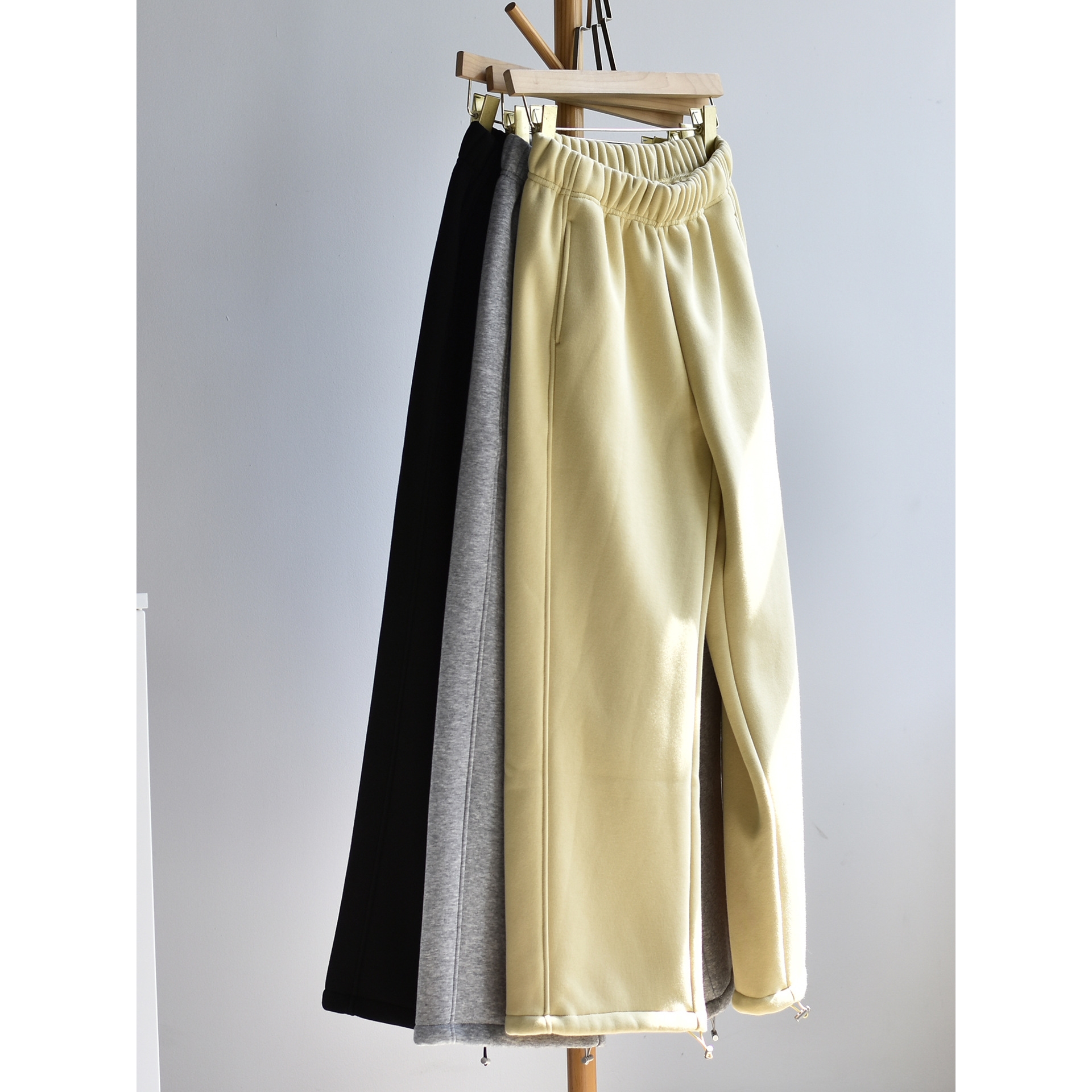 【两穿大师裤】冬季女装新加厚休闲阔腿宽松运动棉卫裤休闲裤子