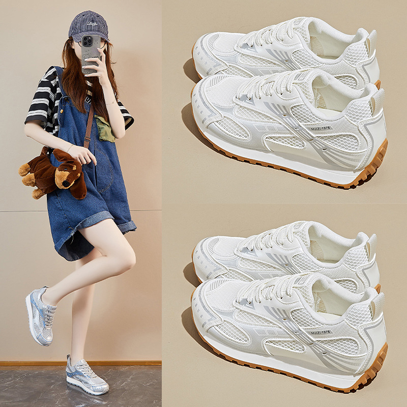 ins韩版新款老爹鞋女2025秋季学生运动跑步休闲鞋厚底增高JCF227