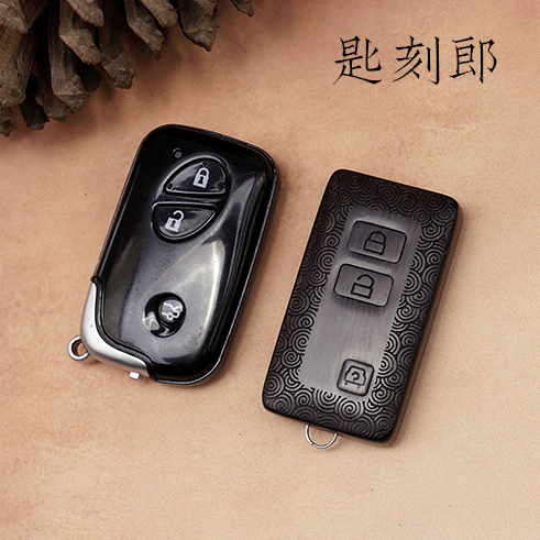 适用比亚迪改装实木钥匙壳
