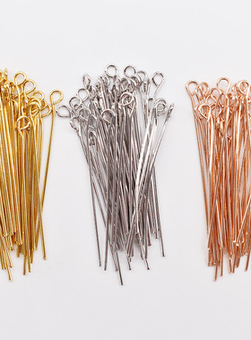 进口9字针 T针 圆头针 diy耳环材料包制作耳钉挂件耳坠耳饰品配件