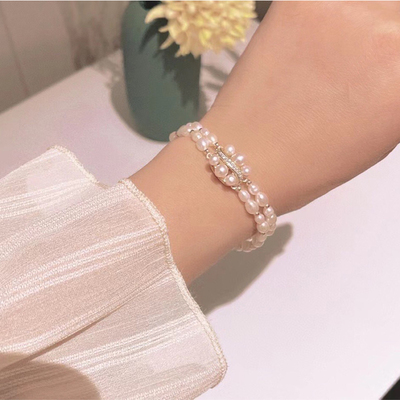 双排手链扣维修收尾连接长款毛衣