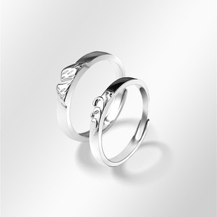 海誓山盟情侣戒指创意复古男女对戒情人节礼物配件