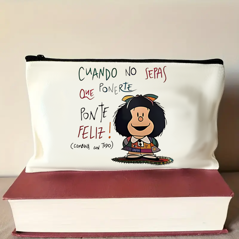 搞笑标语卡通袋化妆包，化妆袋，拉链铅笔盒，零食化妆袋，零食袋,收纳整理,化妆包,淘宝优惠券,粉丝福利购,淘宝优惠卷