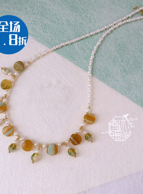 雪冰暖阁 |月下独酌 新中式古风国潮短款项链璎珞锁骨链汉服旗袍