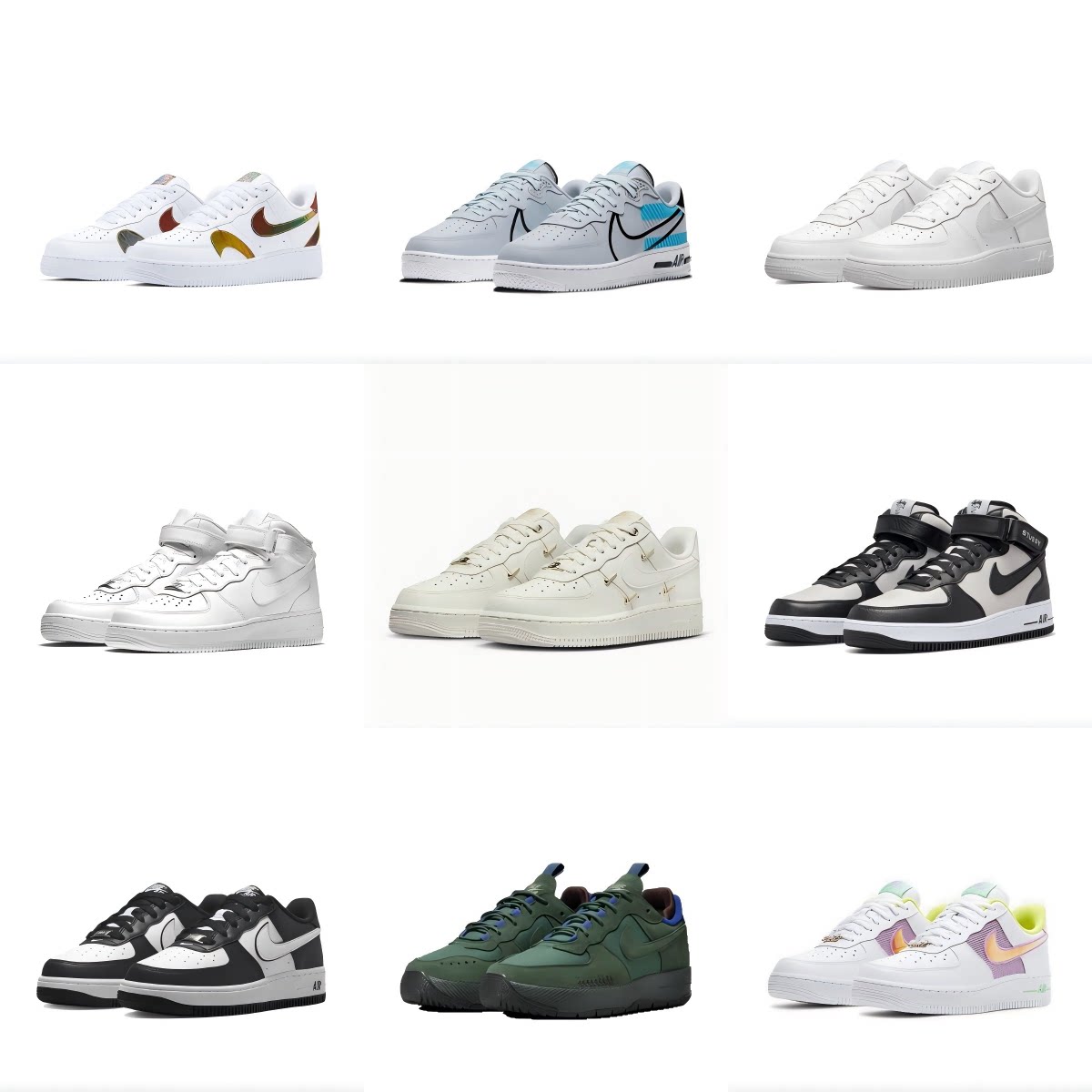 Nike Air Force 1 AF1 特价断码空军一号气垫休闲鞋 男女板鞋