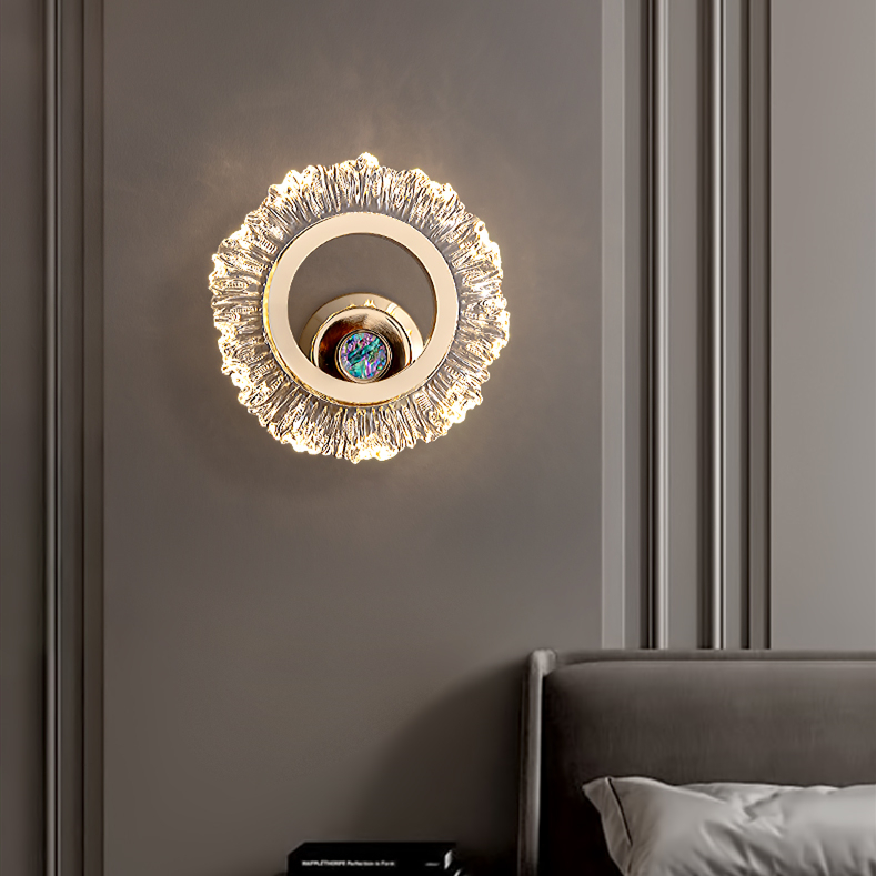 壁灯卧室床头灯法式轻奢客厅背景墙灯现代简约过道走廊墙壁装饰灯