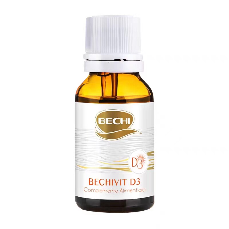 BECHI 25羟基维生素d3补钙滴剂儿童VD补钙促进钙吸收西班牙
