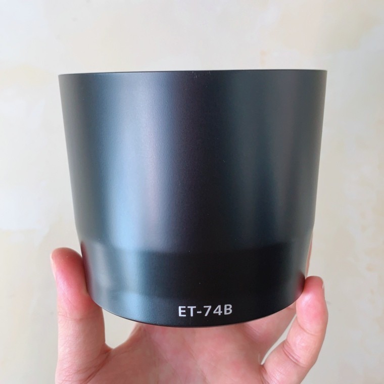 适用佳能ET-74B遮光罩 70-300mm II USM二代镜头配件67mm卡口反扣