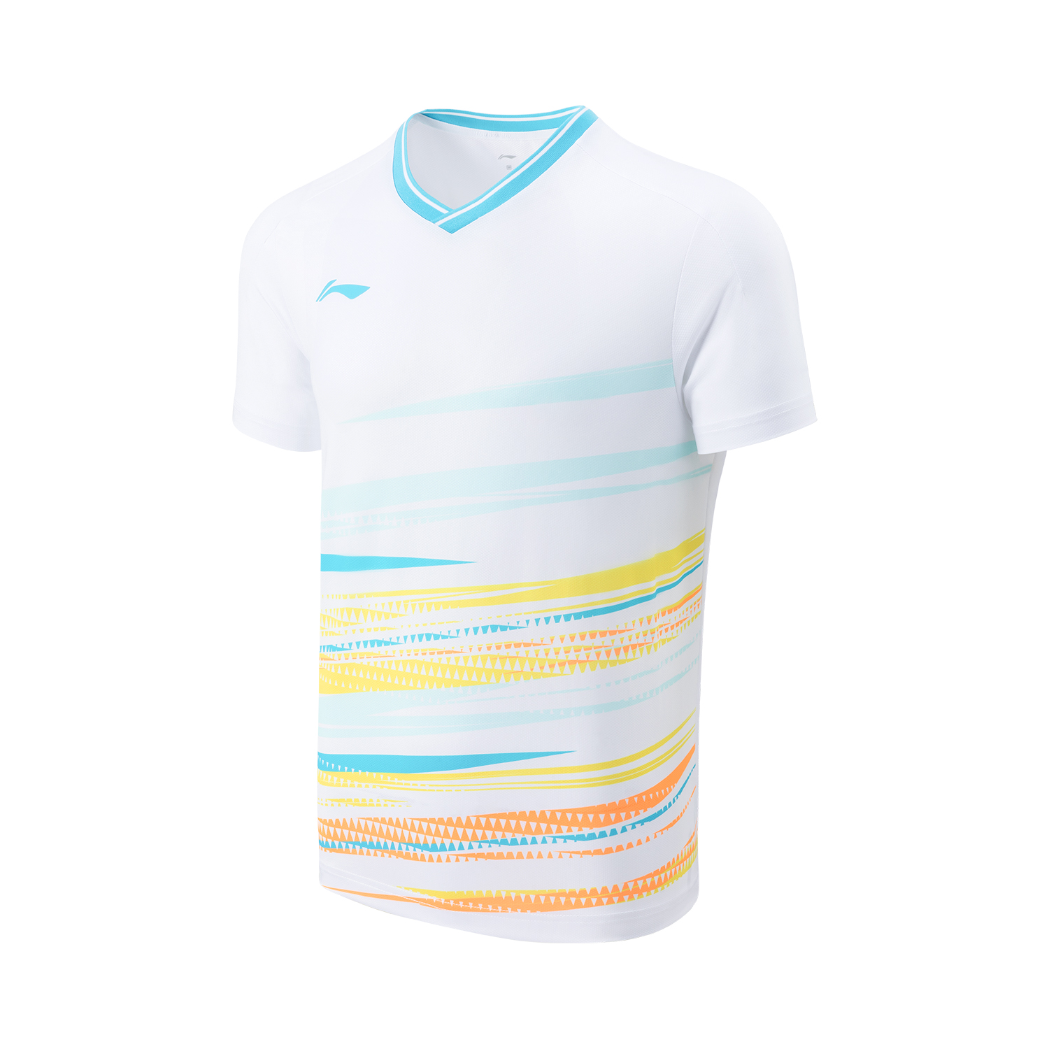 李宁男女同款速干印花羽毛球T恤