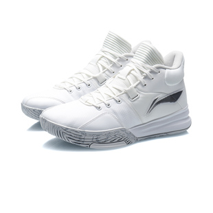 中国李宁男子篮球鞋舒适耐磨缓震系带中帮休闲室外运动鞋ABPQ039