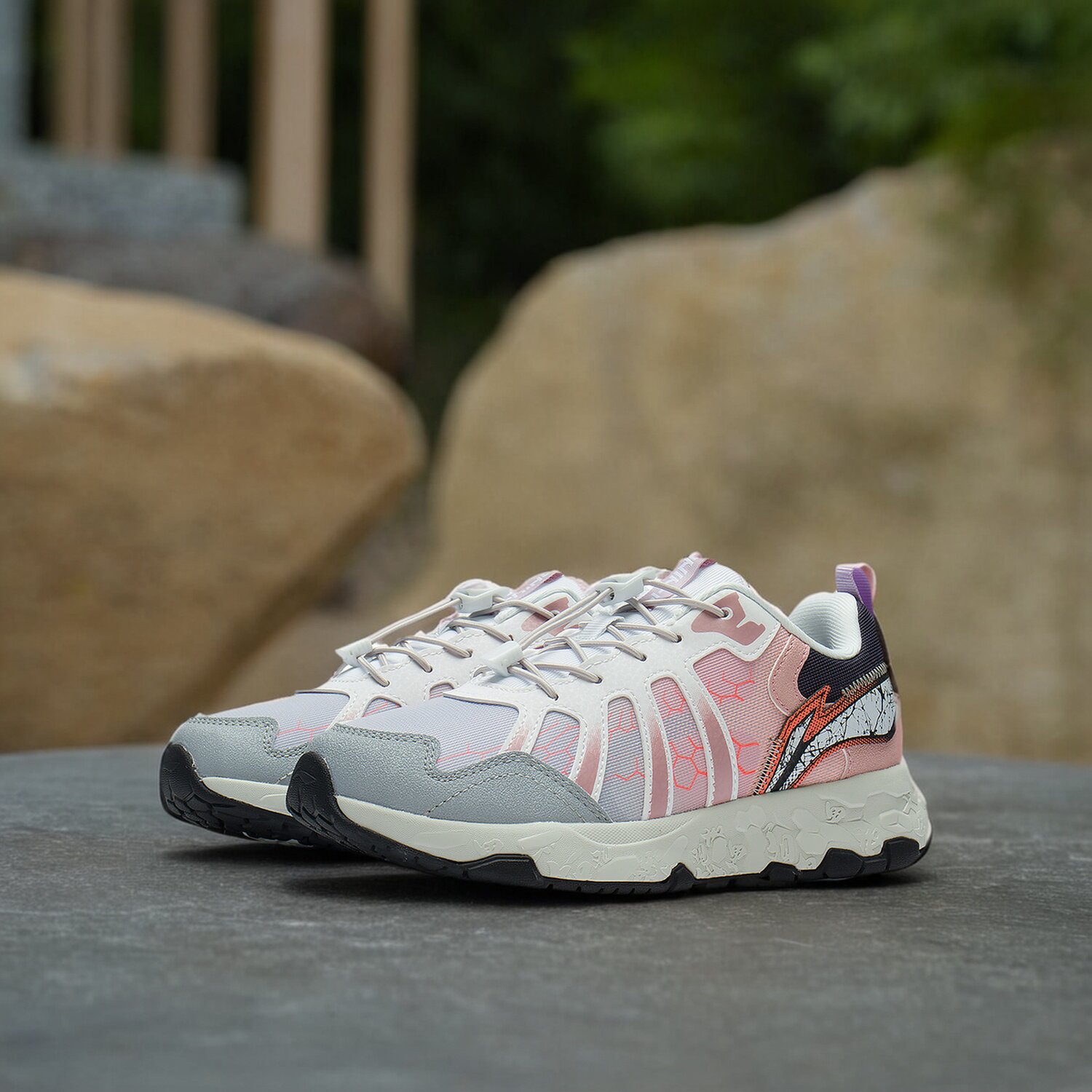 中国李宁男女大童轻便新款网面透气减震低帮运动跑步鞋YKFS080