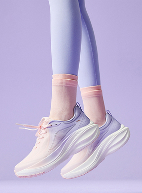 ANTA/安踏秋季新款叶子缓震增高女子户外运动专属跑鞋122545535