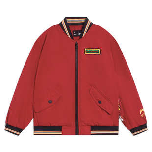 中国李宁童装 YJMT005 冬季 小童夹克bululu兔亮灯薄棉服外套运动服