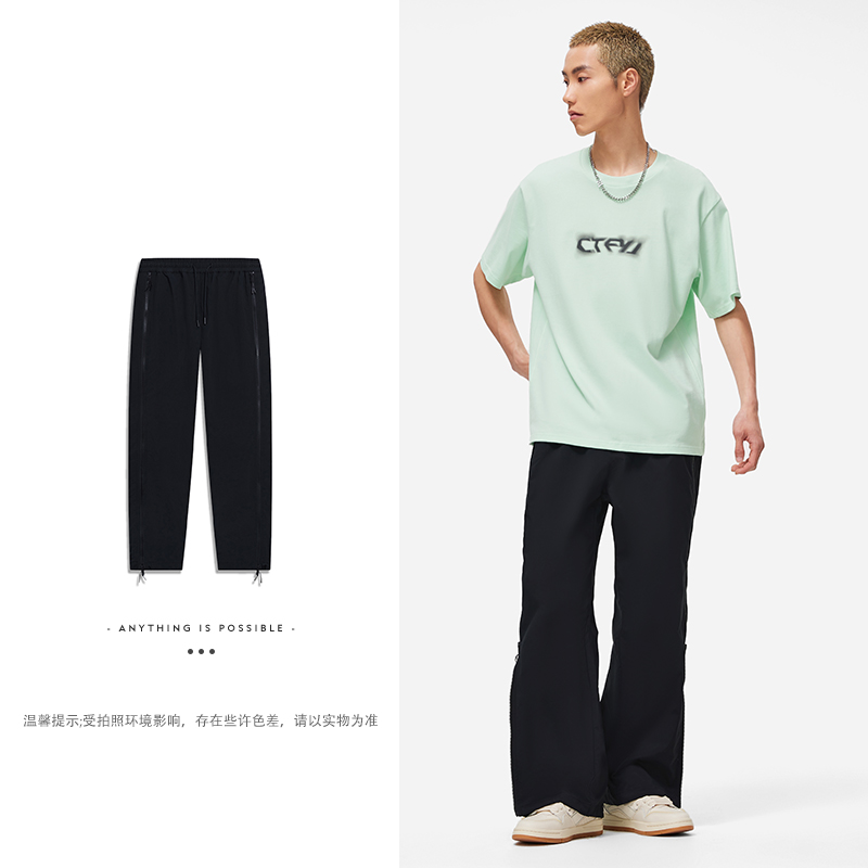 李宁CF溯男子宽松保暖运动裤防风