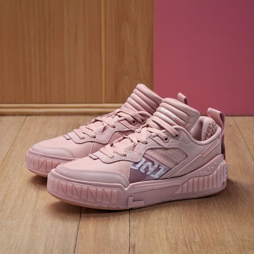 李宁女子001减震系带回弹运动鞋