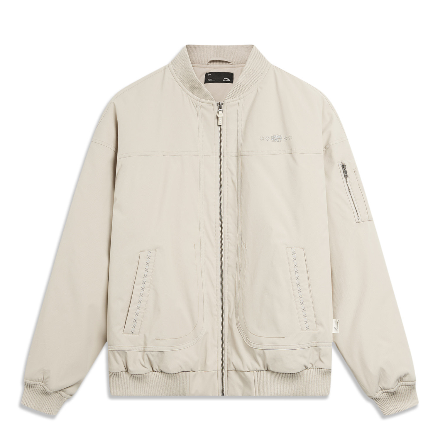 李宁男子户外宽松圆领运动外套