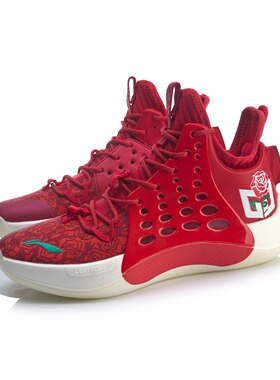 中国李宁2024新款战靴音速7 V2男一体织中帮篮球专业比赛ABAP077