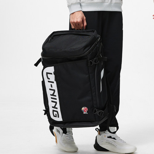 李宁CBA通勤均码男女反光双肩包