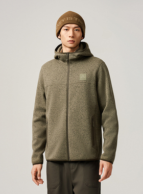 ANTA/安踏户外系列OUTDOORS男子羊暖绒加绒运动针织外套952546708