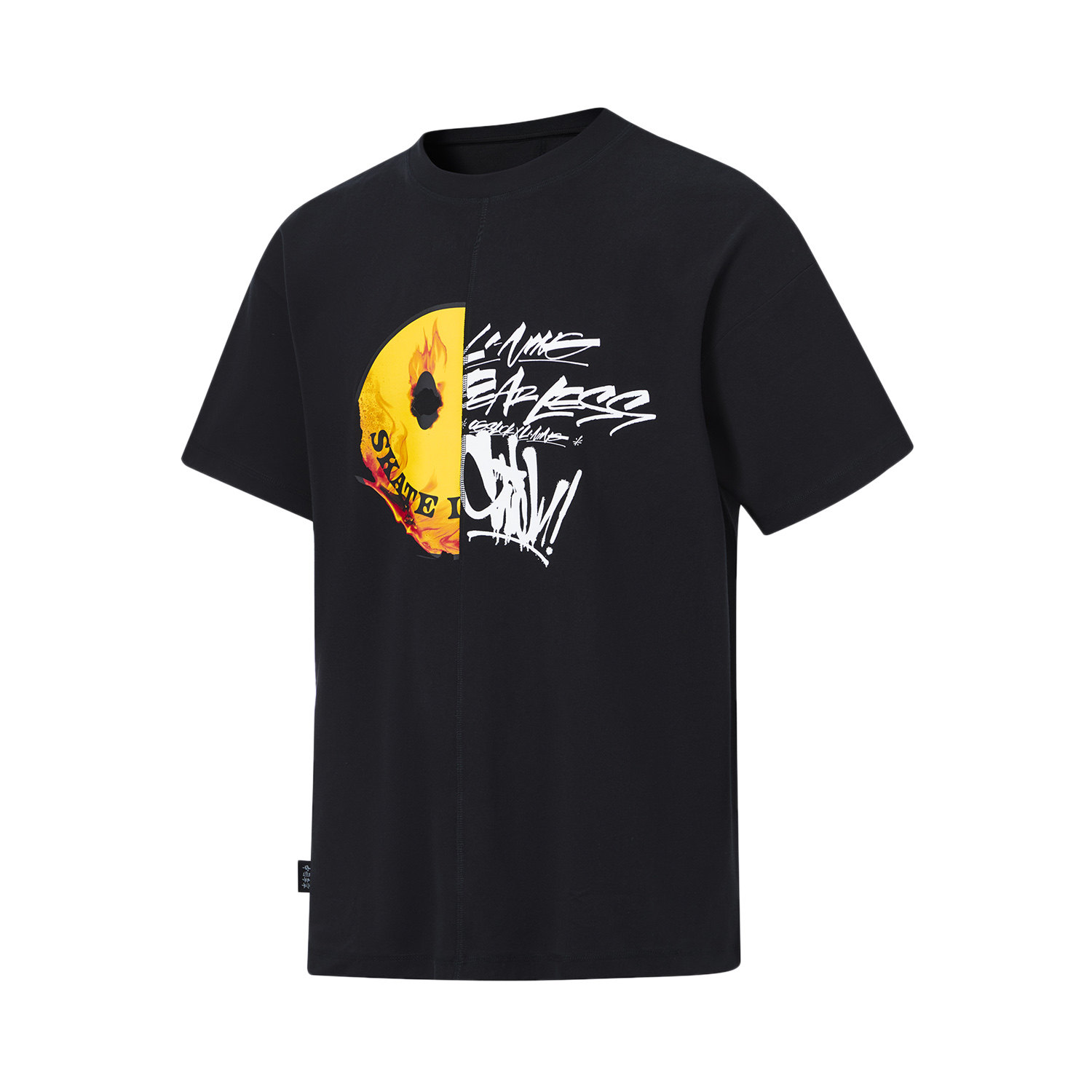 中国李宁正品t恤og_slick联名款男女同款宽松短袖文化衫ahst669