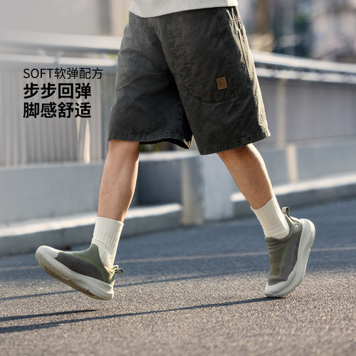 李宁减震男子一脚蹬soft休闲鞋