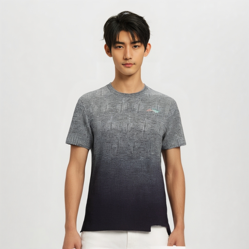 李宁男子篮球短袖透气宽松T恤