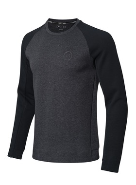 中国李宁卫衣男子冬季新款韦德之道套头衫圆领针织运动服AWDN899