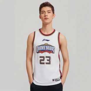 中国李宁CBA南京队头排苏酒林葳男速干凉爽球迷版 比赛上衣AAYTA89