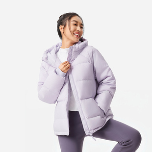Lining/李宁冬季新款女子户外时尚休闲运动防泼水羽绒服AYMV776