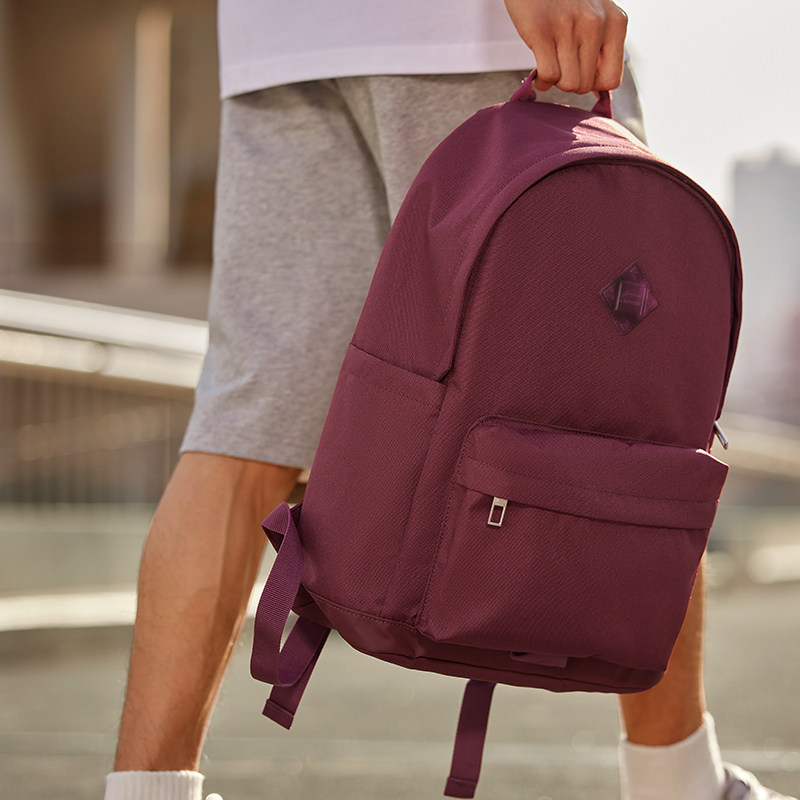 李宁均码男女同款拉链运动背包