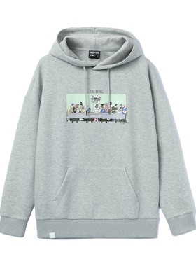 中国李宁套头连帽卫衣男子 2023秋季新款反伍系列运动衫AWDR417