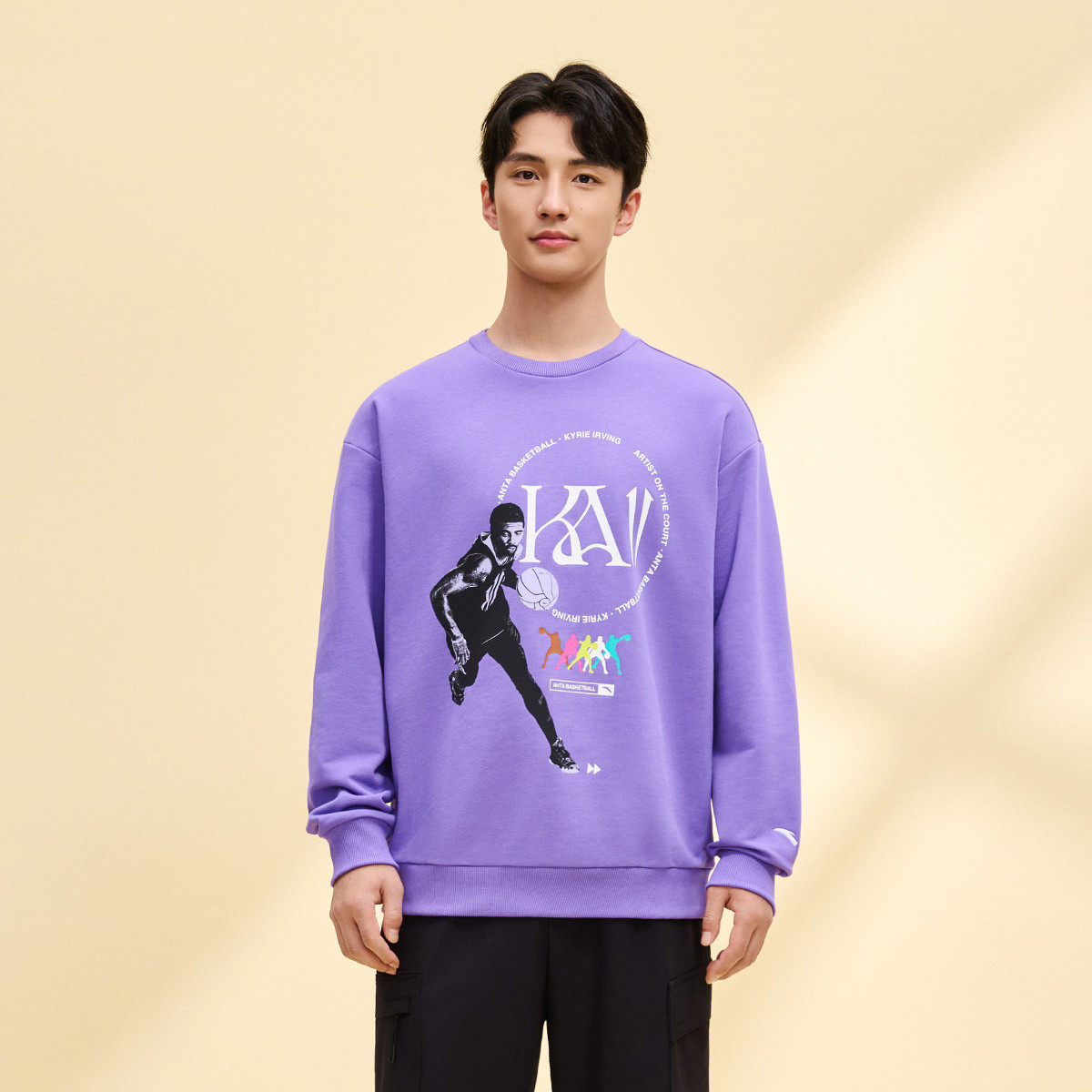 ANTA/安踏冬季新款男子户外时尚百搭休闲运动套头卫衣172441708