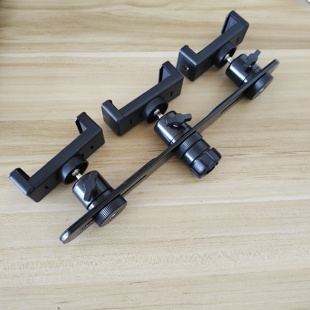 球头三位直播支架配件手机双机位多机位转接头球头支架2机位横杆