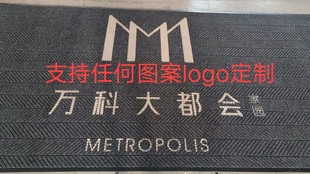 高档迎宾脚垫地垫户外垫除尘丝圈酒店商用定制LOGO门口家用地毯