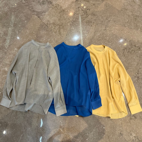 大师裁剪 及简连肩袖进口精纺羊毛柔美氛围长袖衬衫