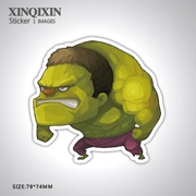 Hulk Cartoon Doodle Hành lý Sticker Xe đẩy Du lịch Trượt ván Guitar Laptop Sticker - Phụ kiện máy tính xách tay