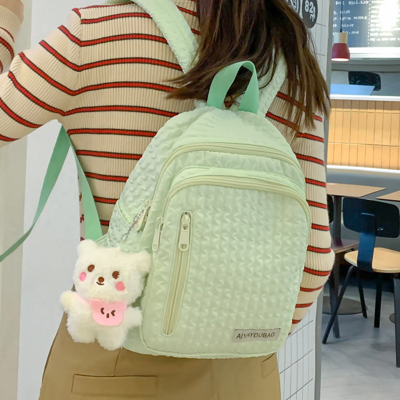 小书包女学生简约百搭迷你双肩包