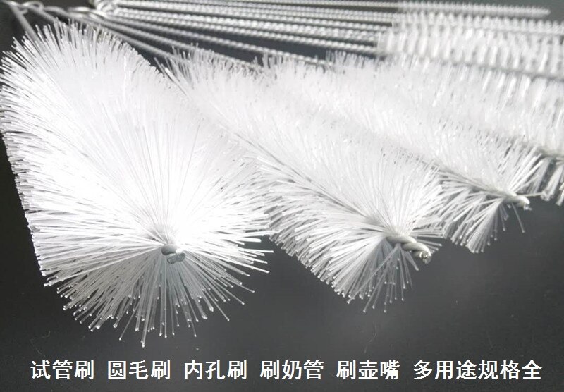 洗瓶子专用刷子长条毛刷试剂管刷刷圆毛尼龙试管刷刷细小小孔毛刷图片