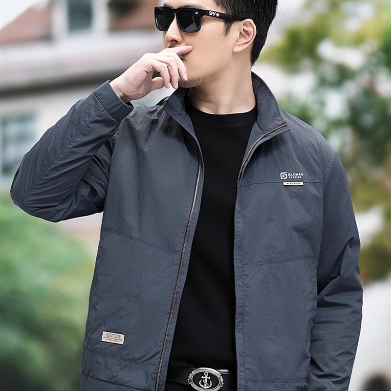 ORY ICON高端立领夹克男2024年秋冬季新款装外套男士百搭茄克