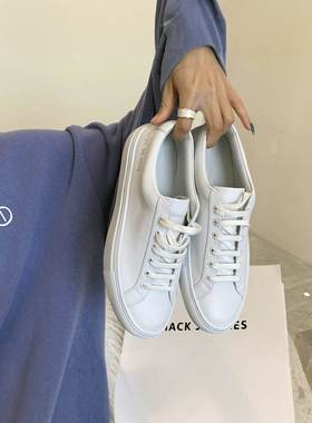 刘雯同款百搭小白鞋女鞋2026年春秋季新款白色运动休闲潮平底真皮