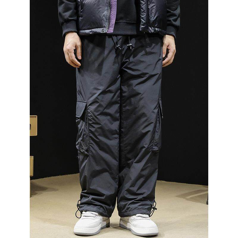 冬季工装羽绒裤男直筒收脚休闲裤东北大码男士防风防水滑雪长裤子,男装,羽绒裤,淘宝优惠券,粉丝福利购,淘宝优惠卷