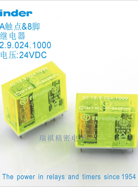 50.12.9.024.1000;9.024.5000;意大利finder安全继电器8脚8A