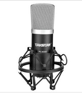 Takstar/得胜 PC-K500 简装版 电容麦克风套装 网络k歌 录音话筒