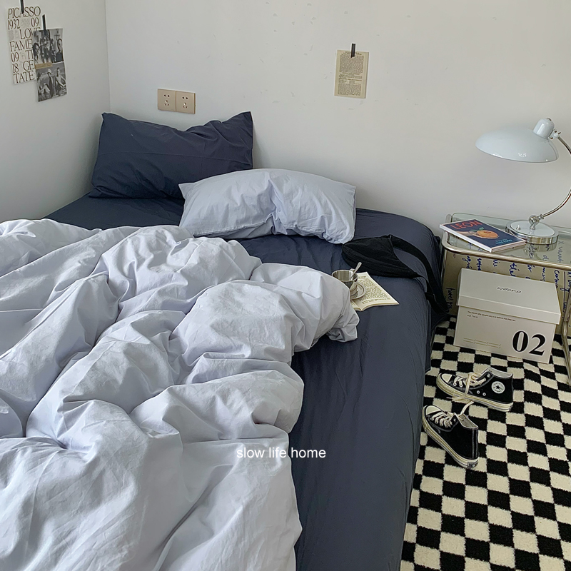 小红书同款混搭ins风床上四件套