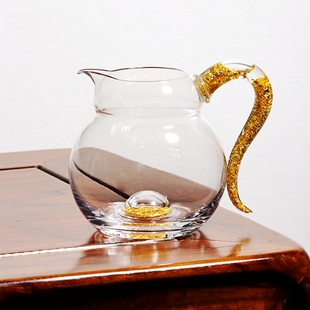 葫芦金箔鹰嘴水晶公道杯匀分茶器茶海防烫高档功夫茶具办公室会客