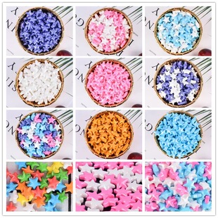 烘焙蛋糕装饰彩色糖珠五角星装饰糖星星糖果生日甜品西点点缀糖